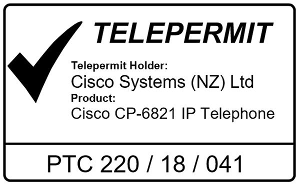 Telefon Cisco IP 6821 Telepermit