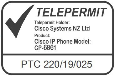 Telefon Cisco IP 6861 Telepermit