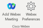 Webex 喜好設定