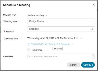 Agendar uma reunião