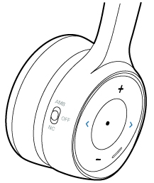 Botones de avance y retroceso de los Auriculares Cisco 730