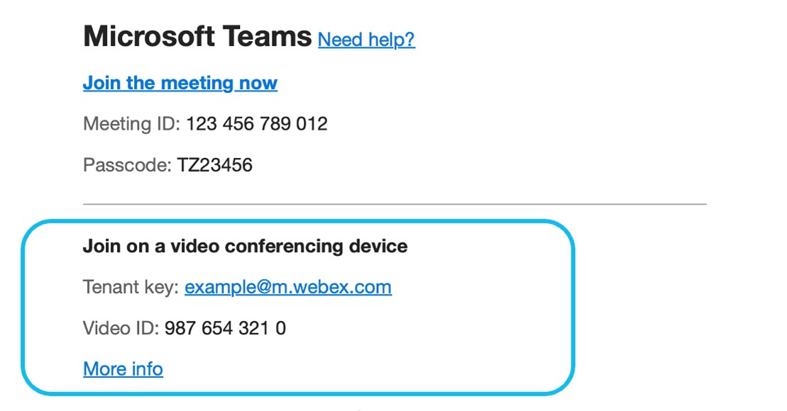 Video Teleconferencing (VTC) Dial-In Options for Microsoft Teams Meetings