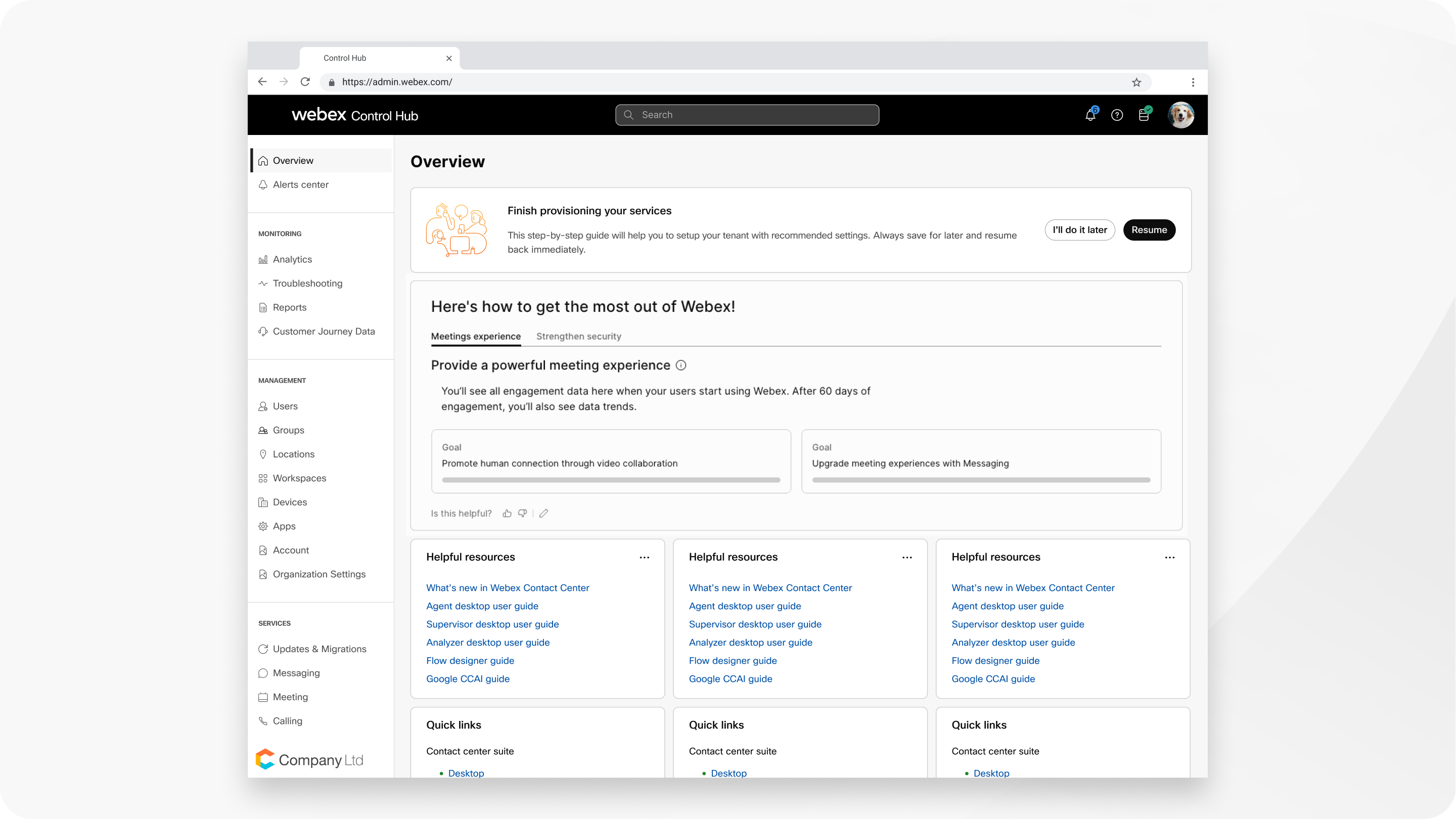 an overview of Control Hub