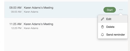 Send meeting reminder