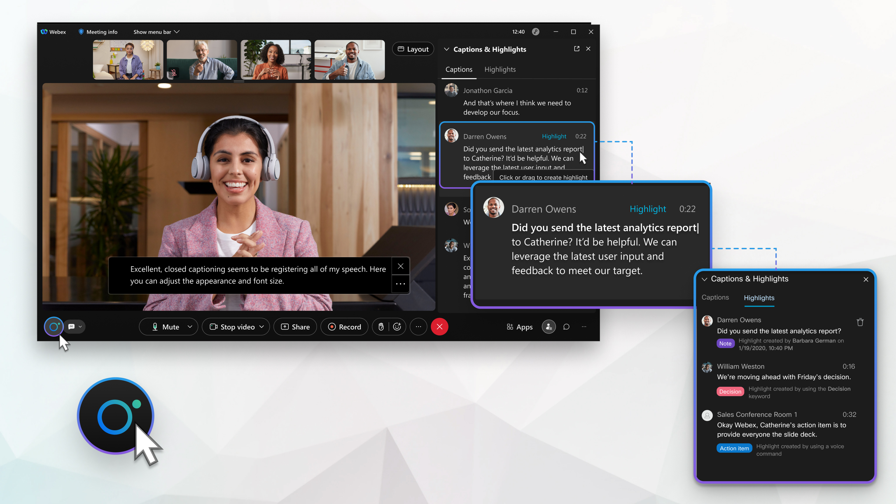 Webex Assistant for meetings