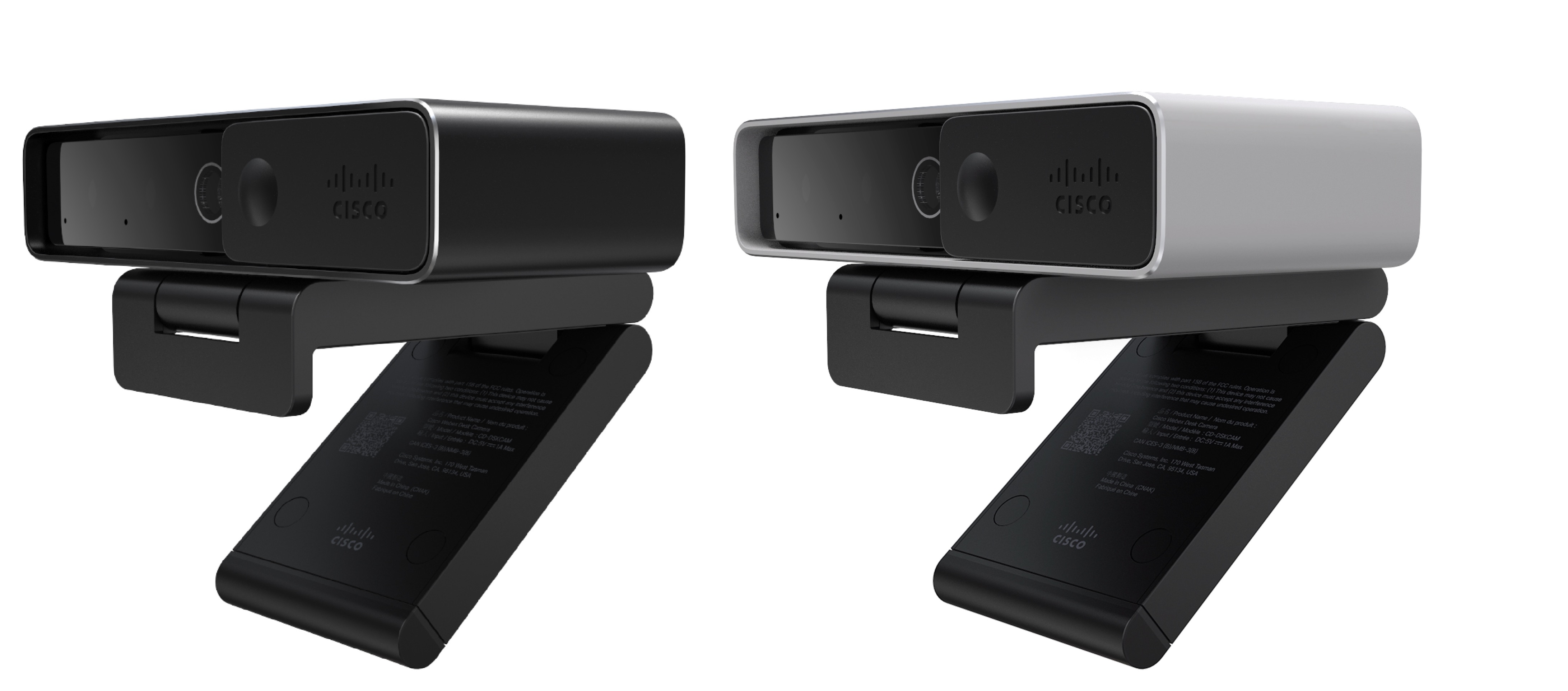A grafikus Webex Desk Camera (szén-fekete és platina)
