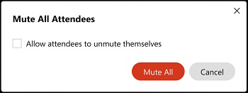 Allow attendees to unmute themselves