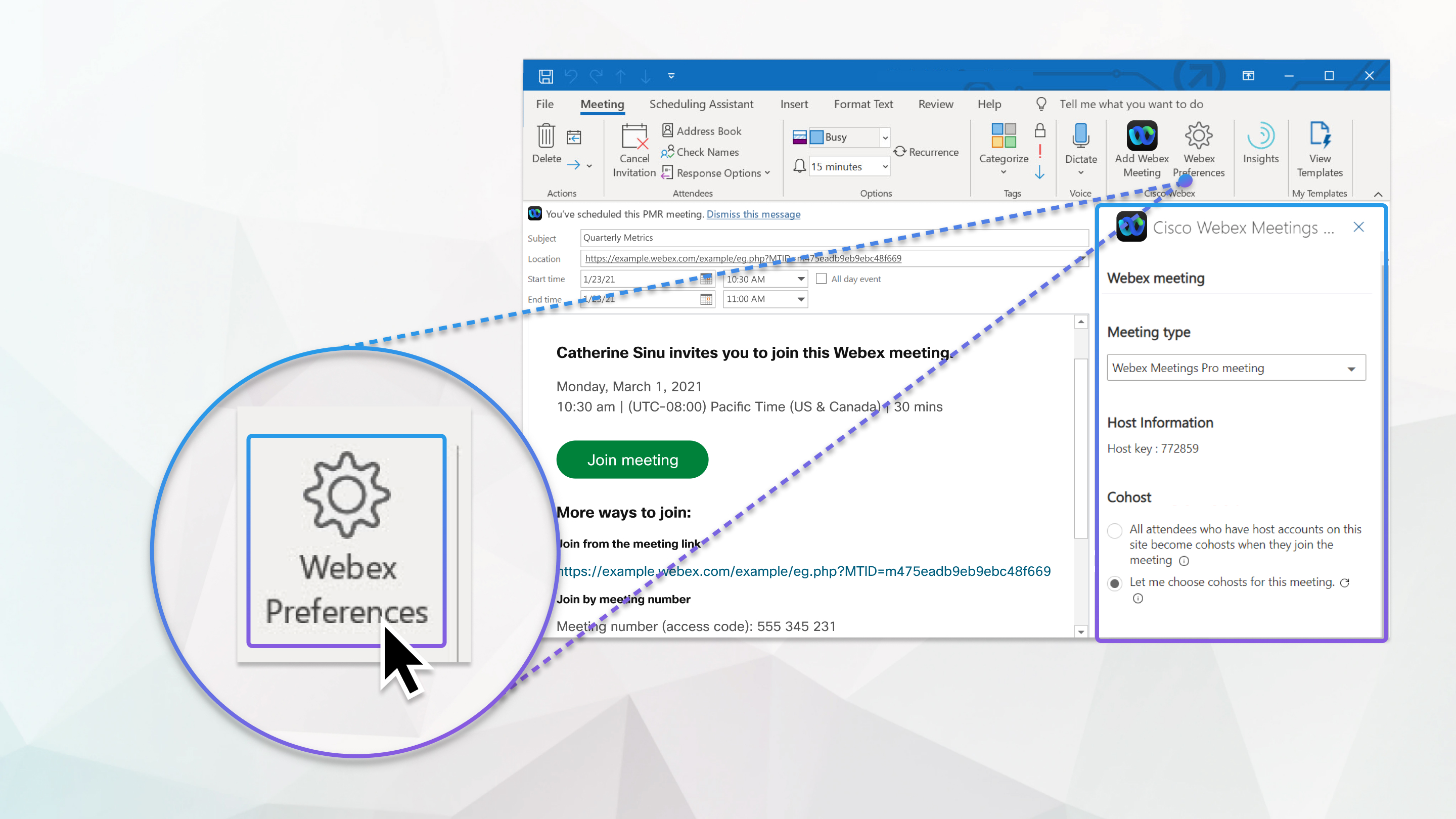 Explore the Webex Scheduler for Microsoft Outlook