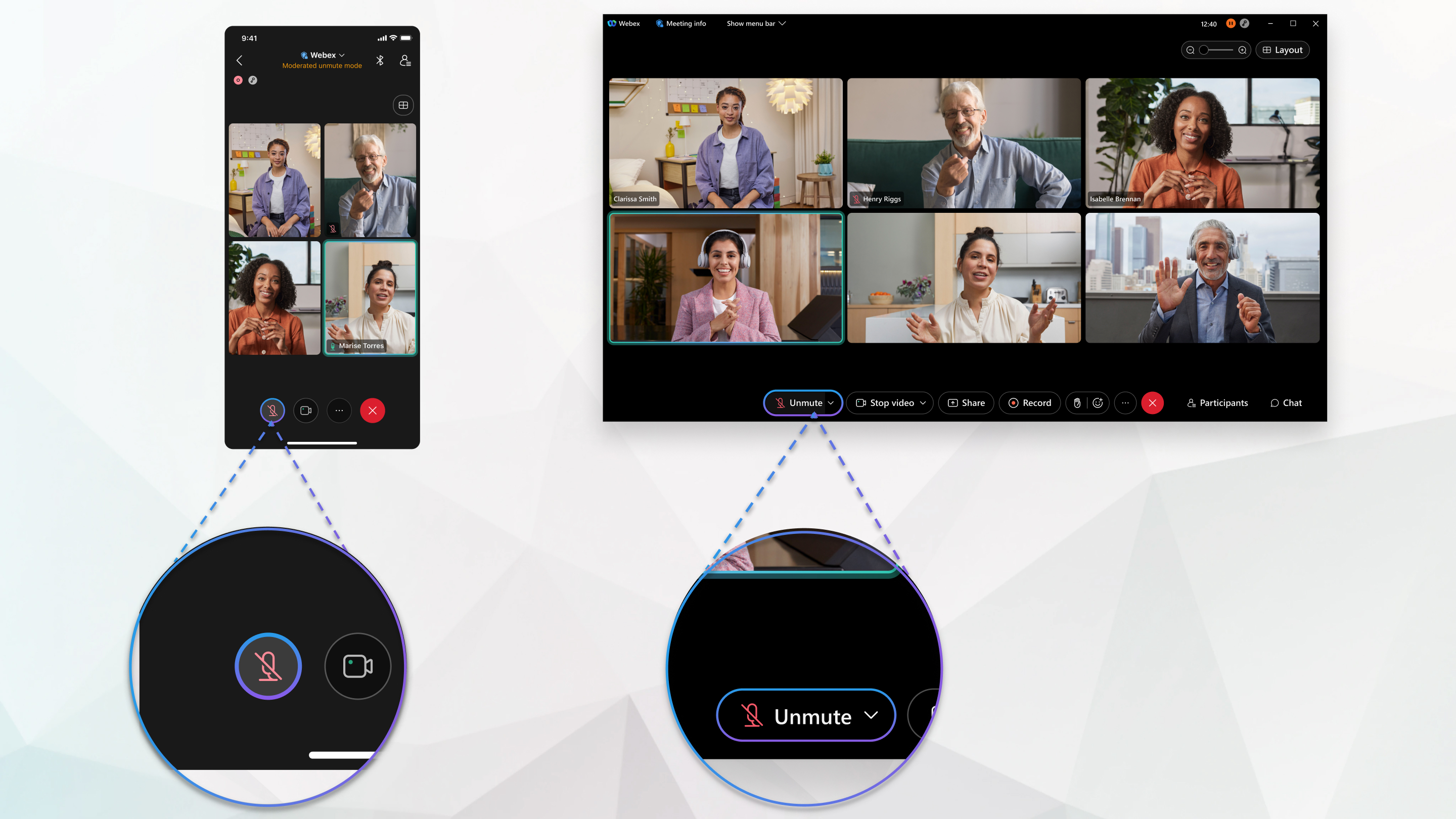 Mute and unmute yourself in a meeting