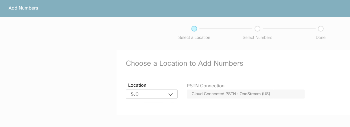 Selecteer de locatie en noteer de bijbehorende PSTN-verbinding