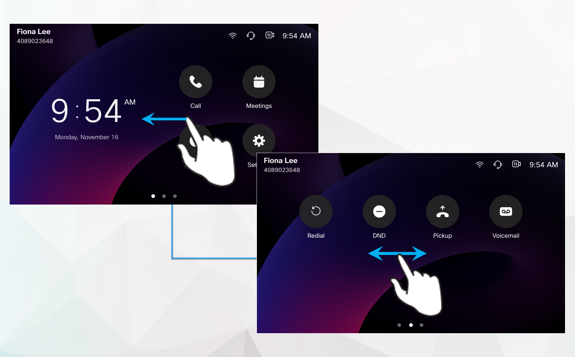 the workflow for screen navigation on single line