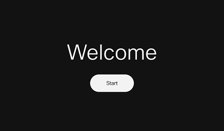 Welcome screenshot