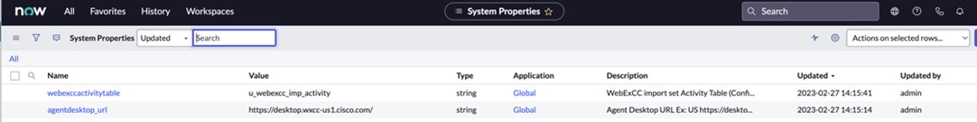 ServiceNow geliştirici örneği sistem özellikleri sayfası.