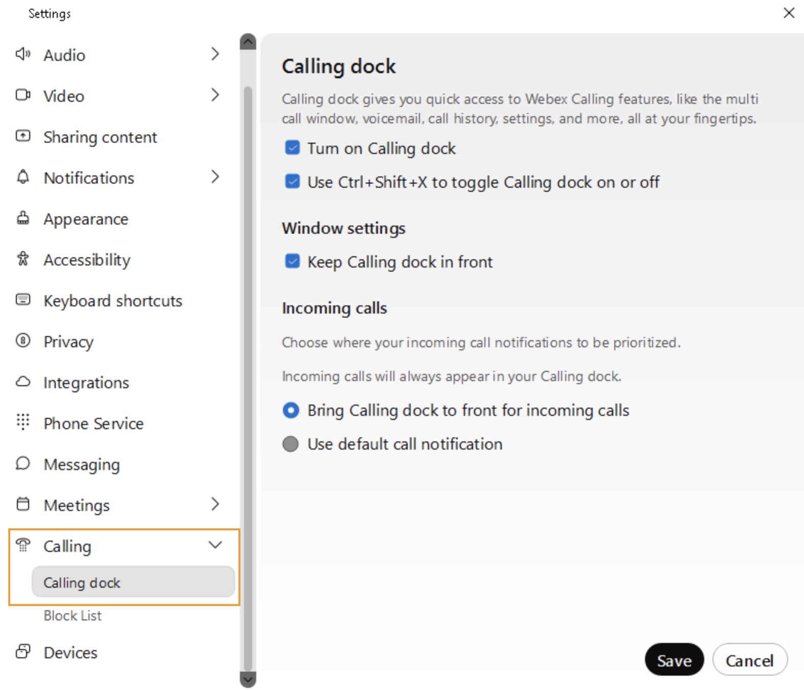 multi call window option