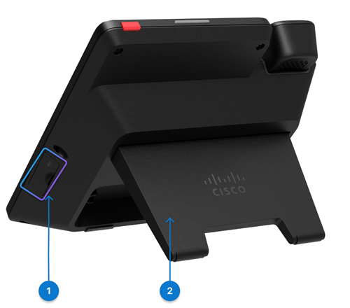 the right-side view of phone 9851,9861,and 9871