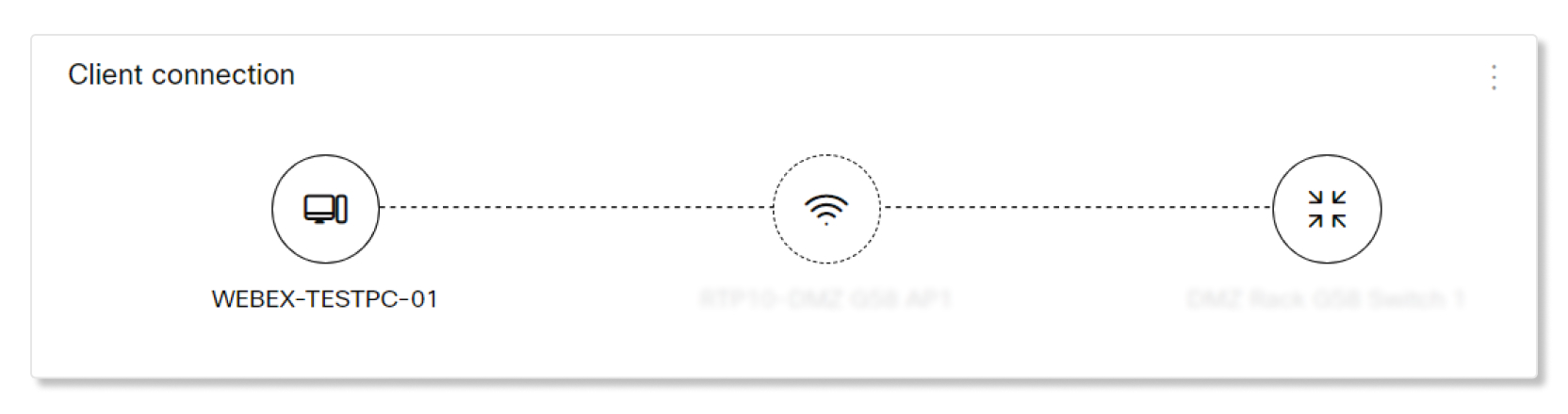 Meraki troubleshooting client connection in Control Hub