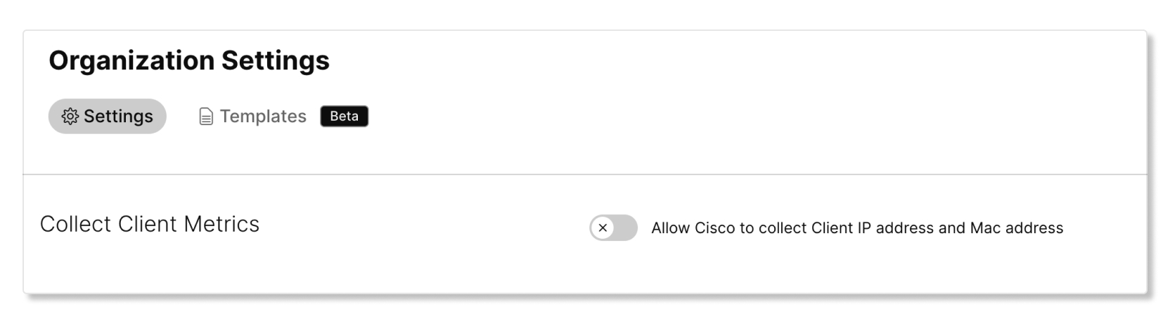 Позволете на Cisco да събира IP и MAC адреси на клиента за отстраняване на неизправности на Meraki в Control Hub