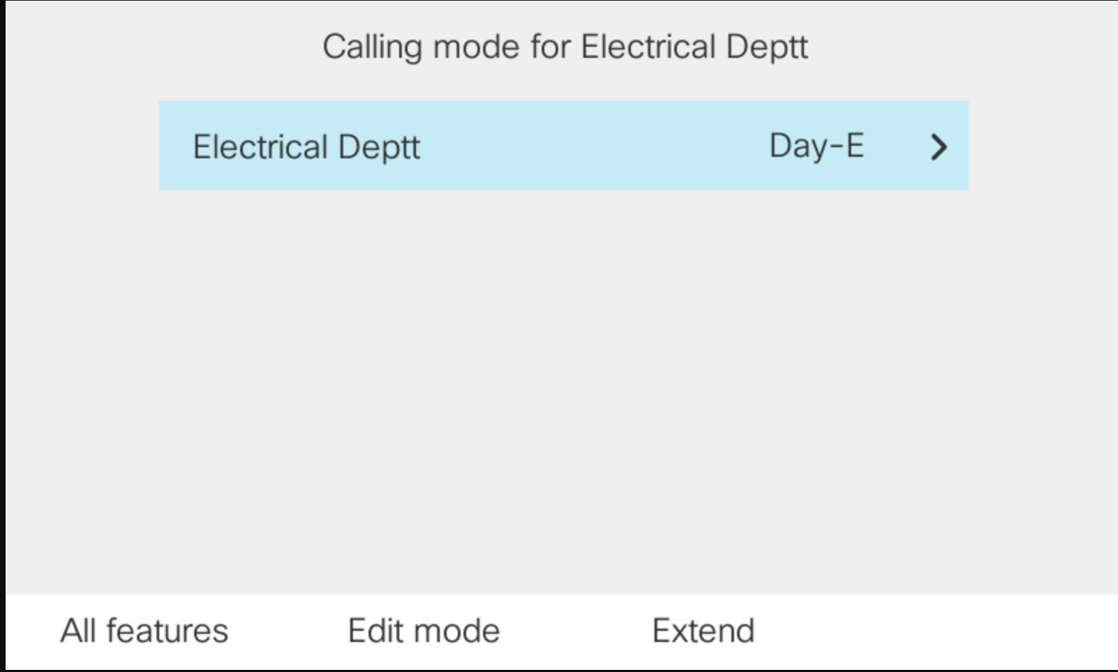 extend a calling mode on Cisco MPP phone.