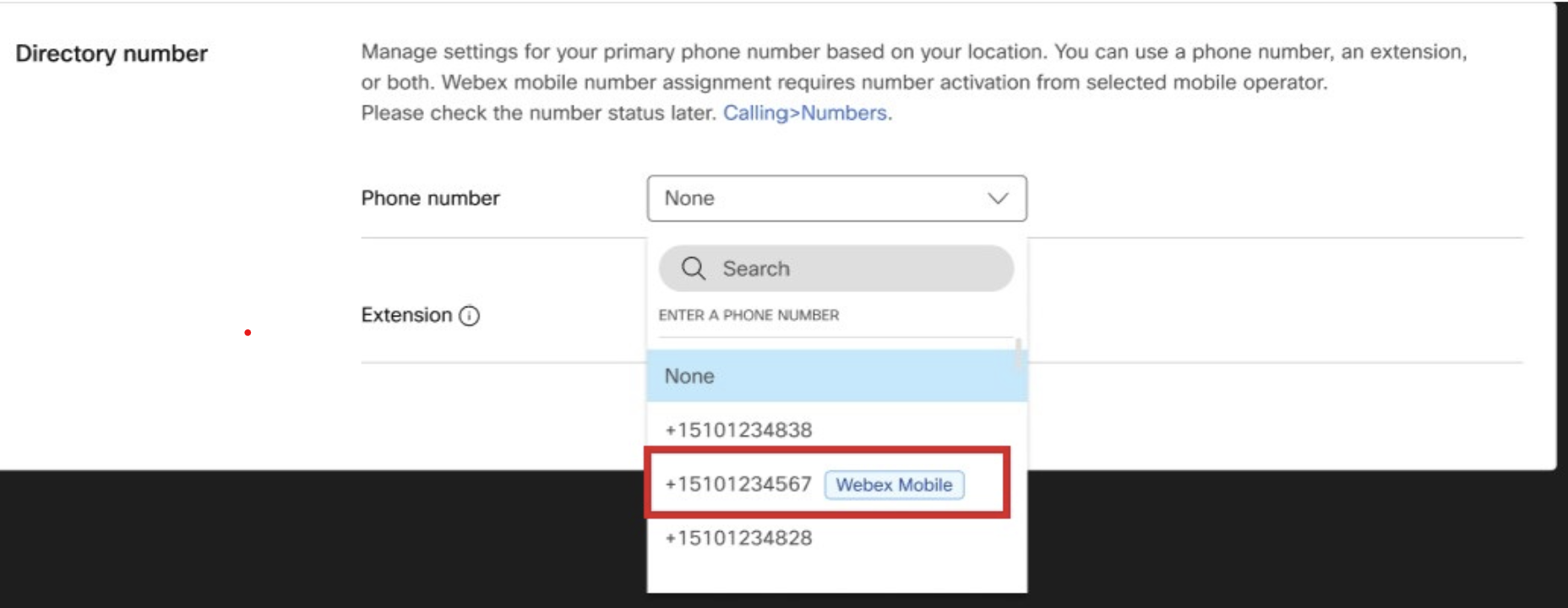 Adding phone number