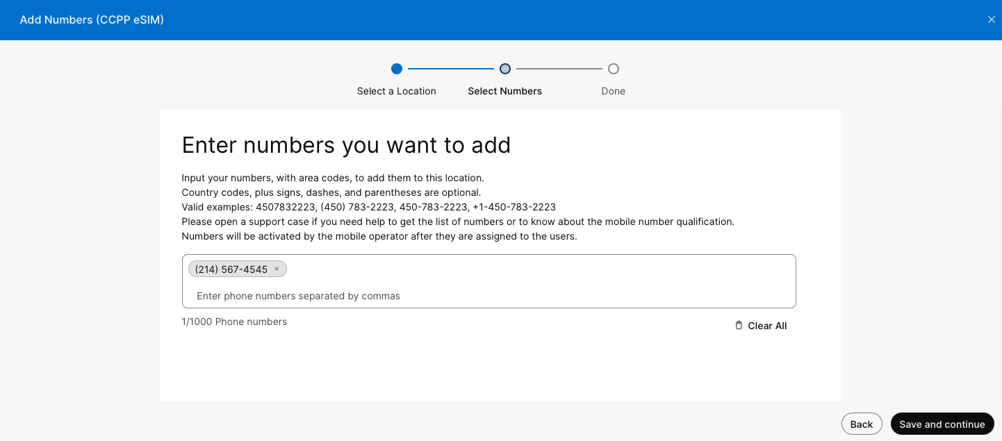 Image describing Entering PSTN numbers.