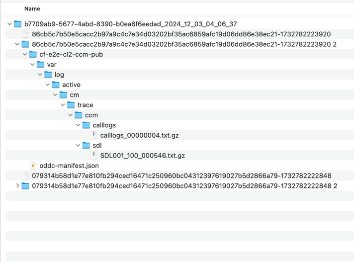 extrahera samtalsloggar