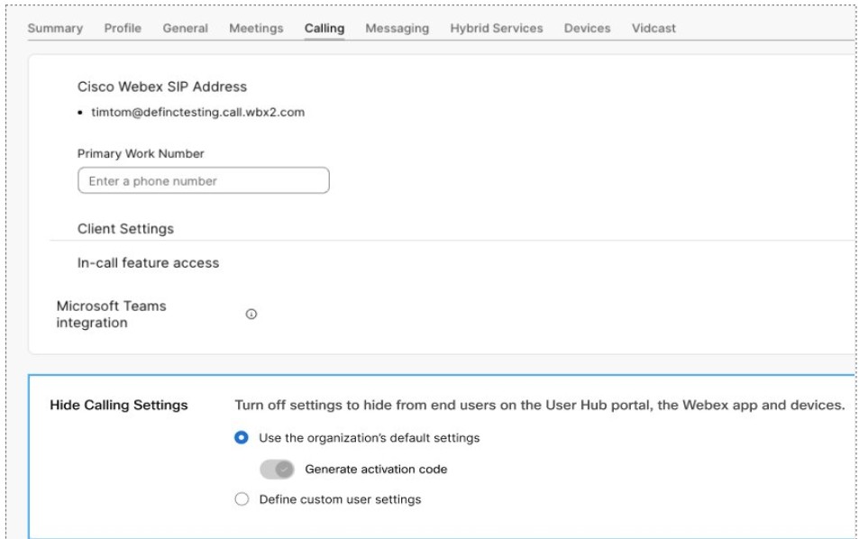 Option for user's without calling license