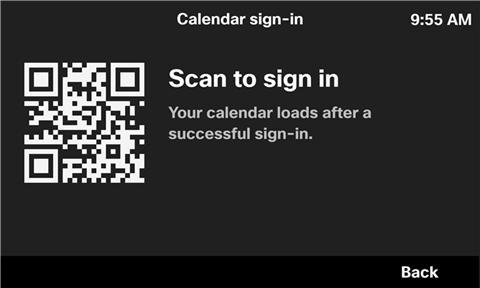 Webex login for calendar meeting on 9861