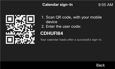 Microsoft login for calendar meeting on 9861