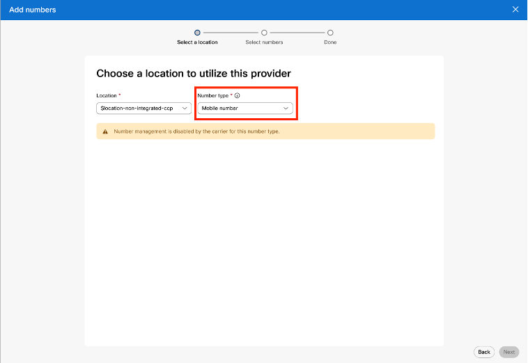 Add mobile number for bulk number management