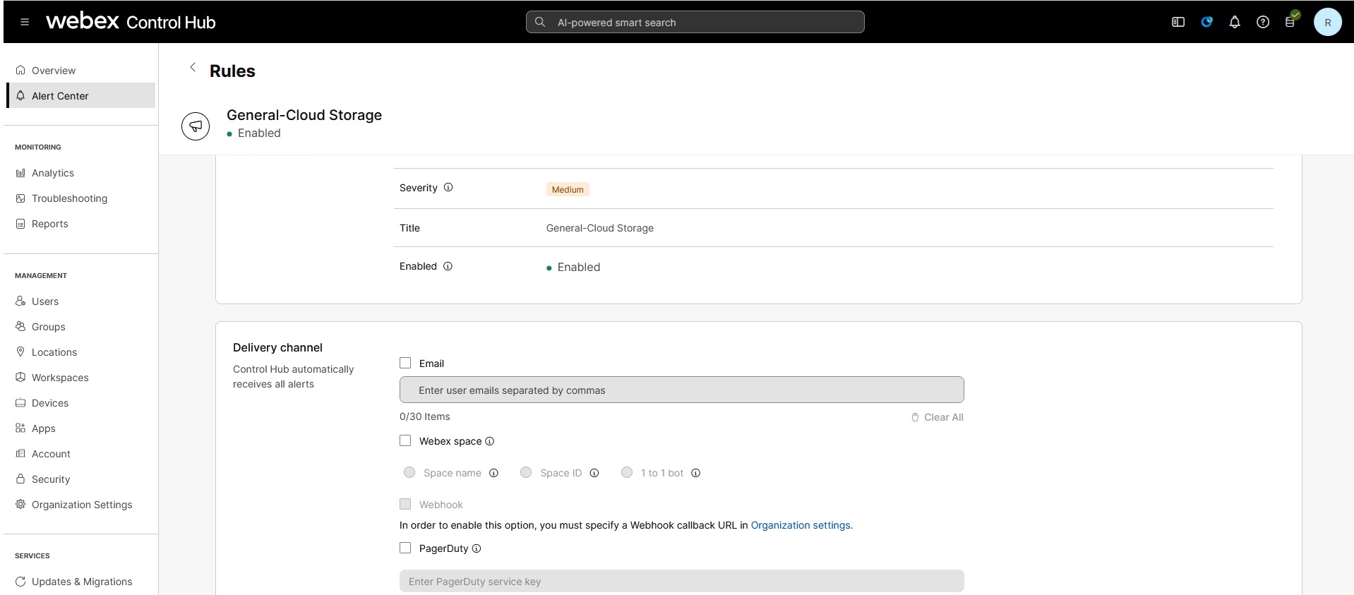 Add your preferred notification channel
