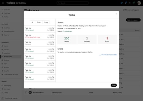 Task Management- previous tasks