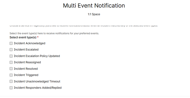 Multi event notification for PagerDuty bot