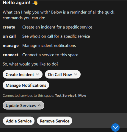 Adding multiple services to PagerDuty bot