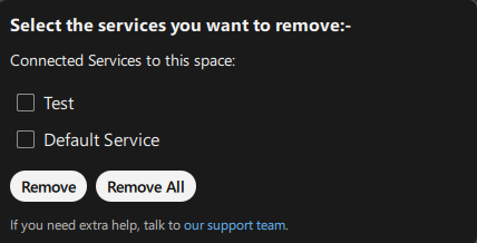 Remove connected service from PagerDuty bot