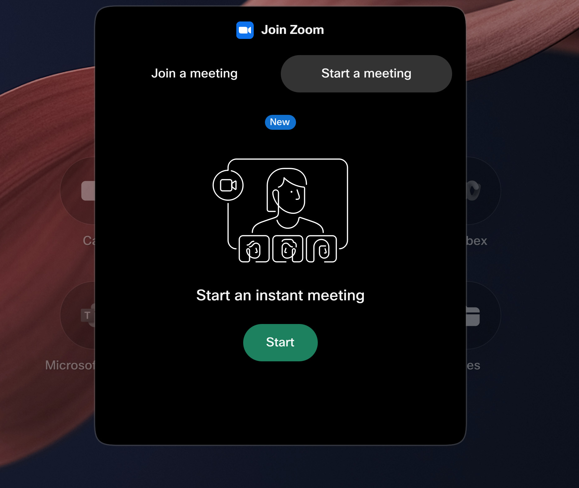 start instant zoom meeting