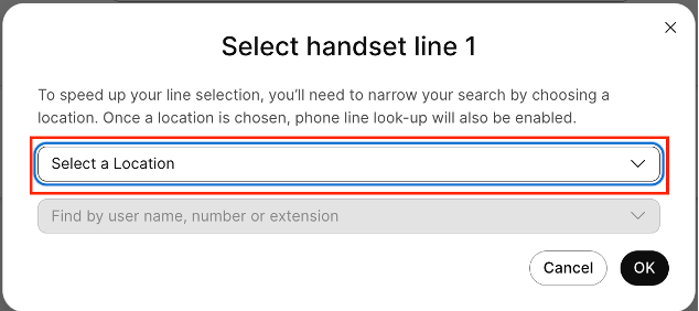 Location filter for large orgs