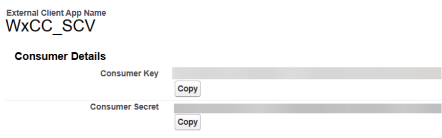 External client App name
