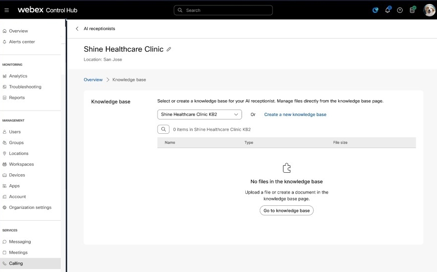 Create a knowledge base