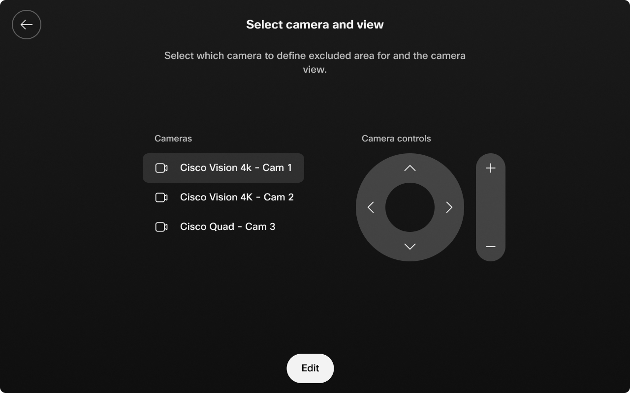 select camera and view