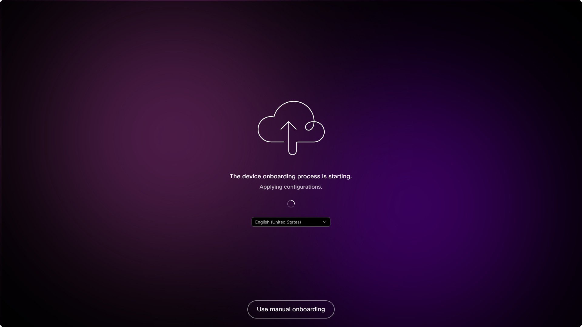 Device activation in progress