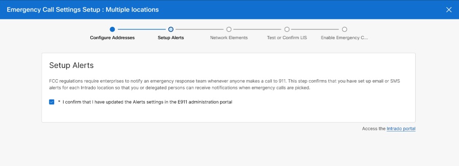 Set the alerts for individual or multiple locations