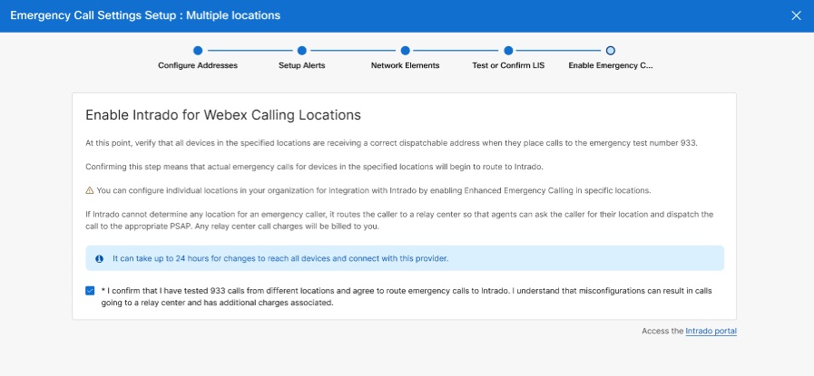 Verify all devices in the location are receiving a correct dispatchable address