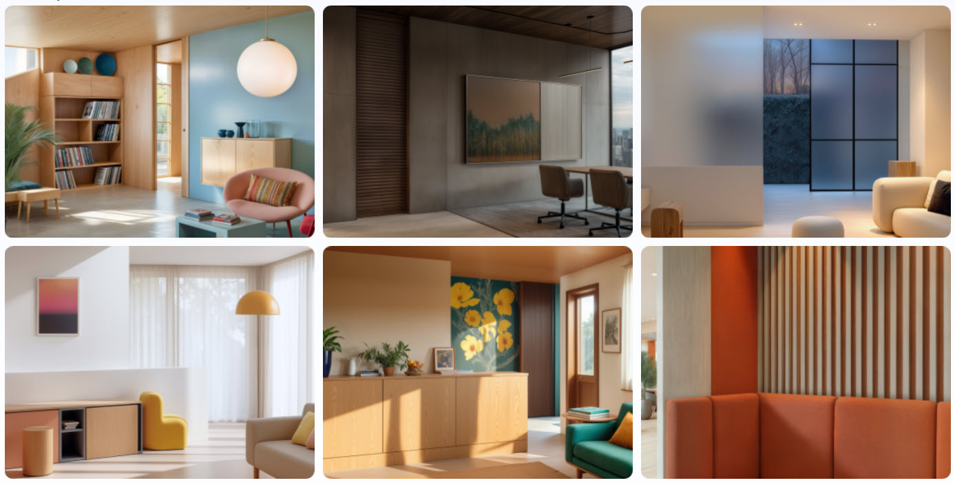 Virtual background images