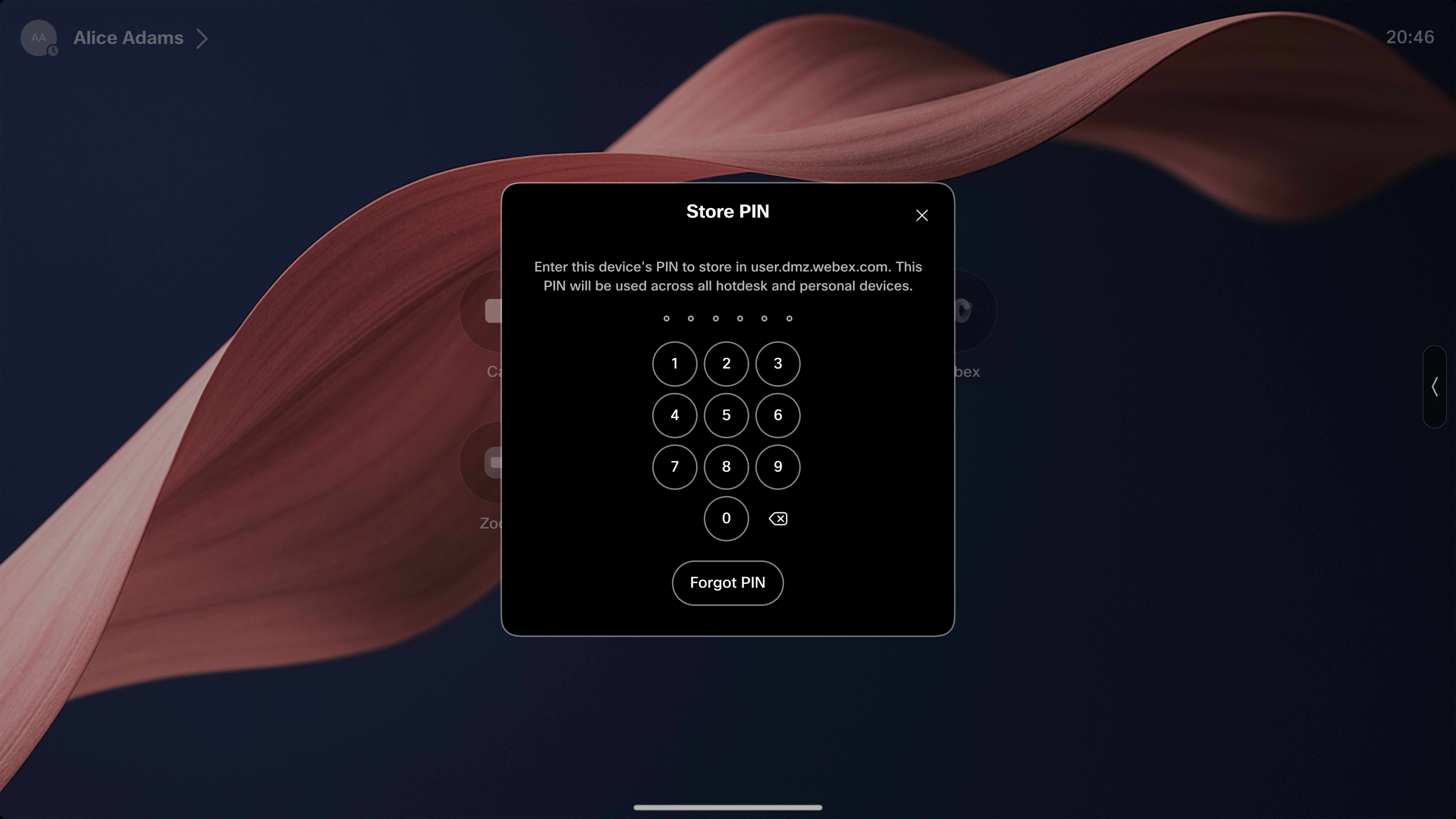 User needs to enter the device PIN in-order to store to cloud