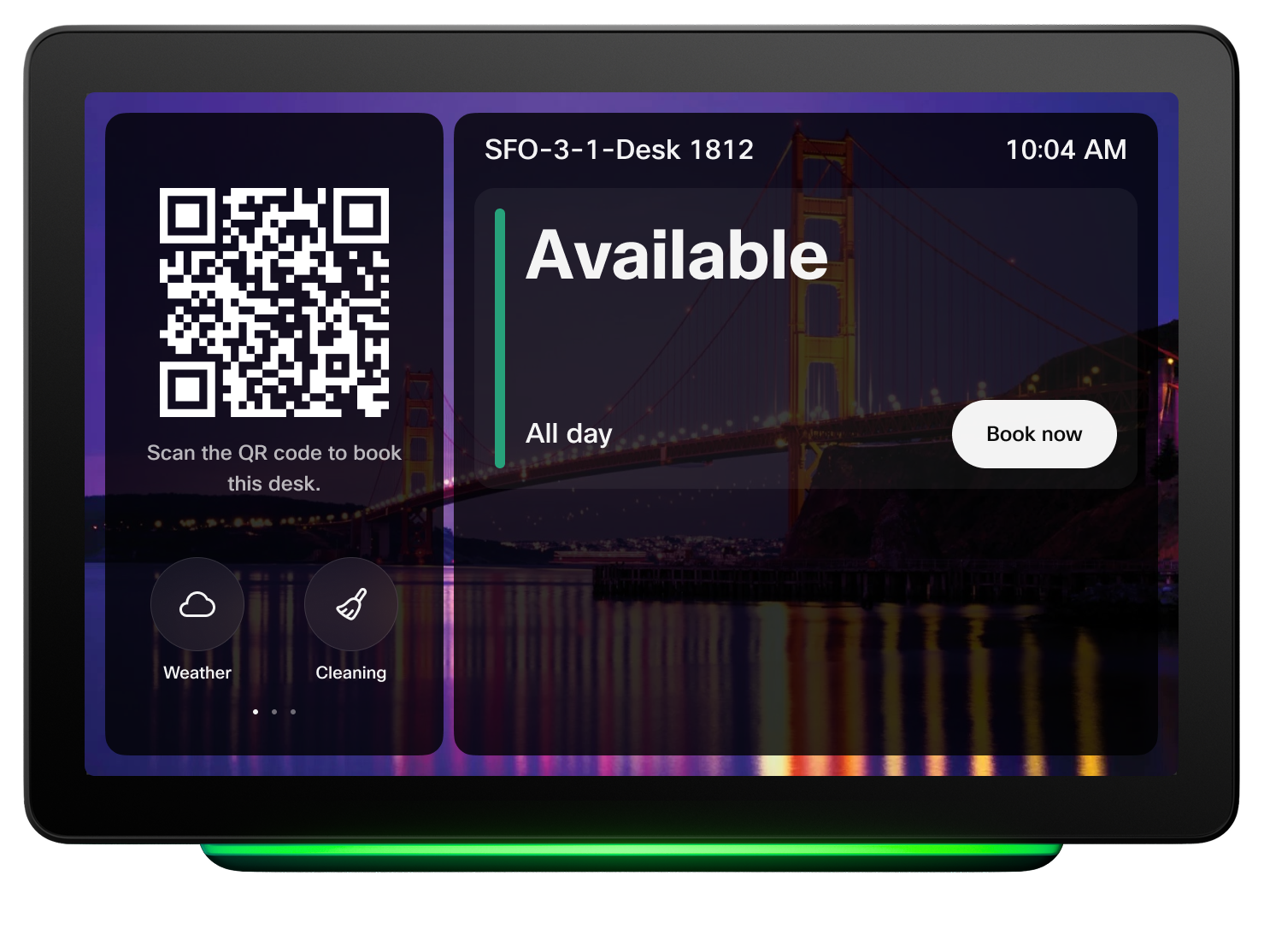Room navigator displaying web apps and macros.