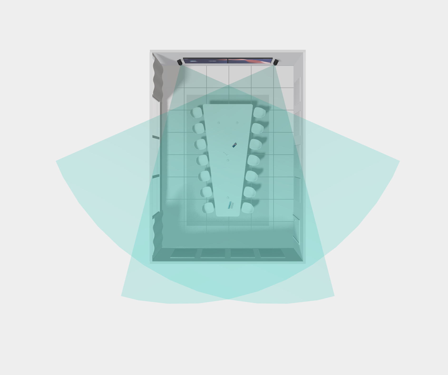 Cross-view setup and room preparation guidelines