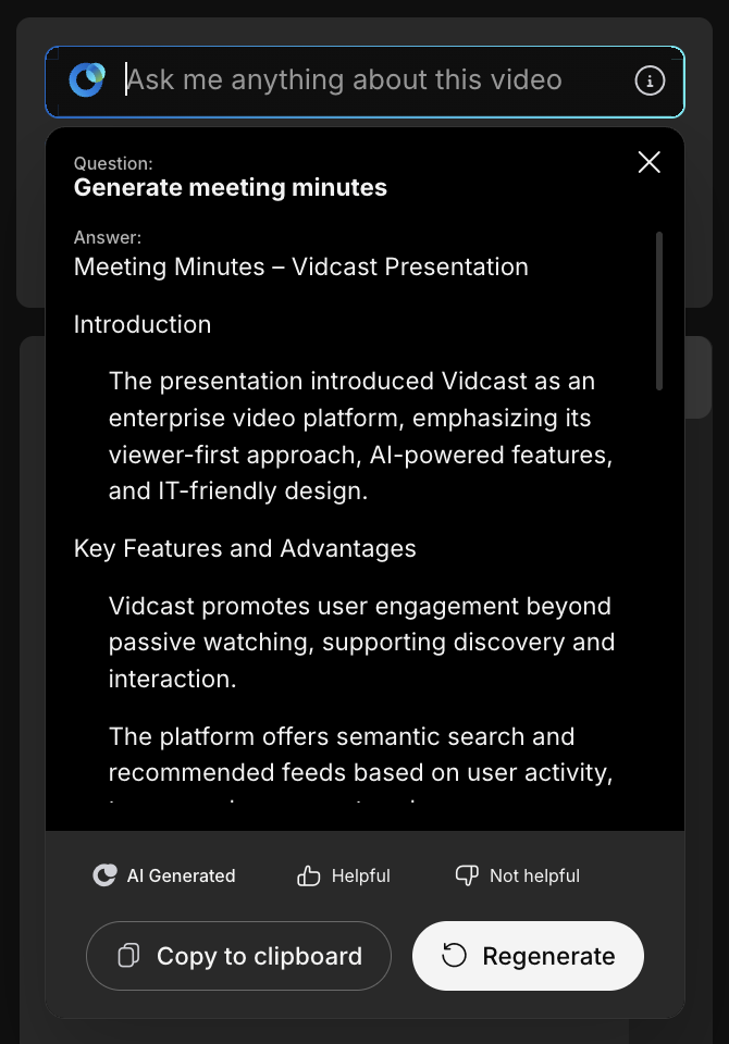 screenshot of ask me anything example
