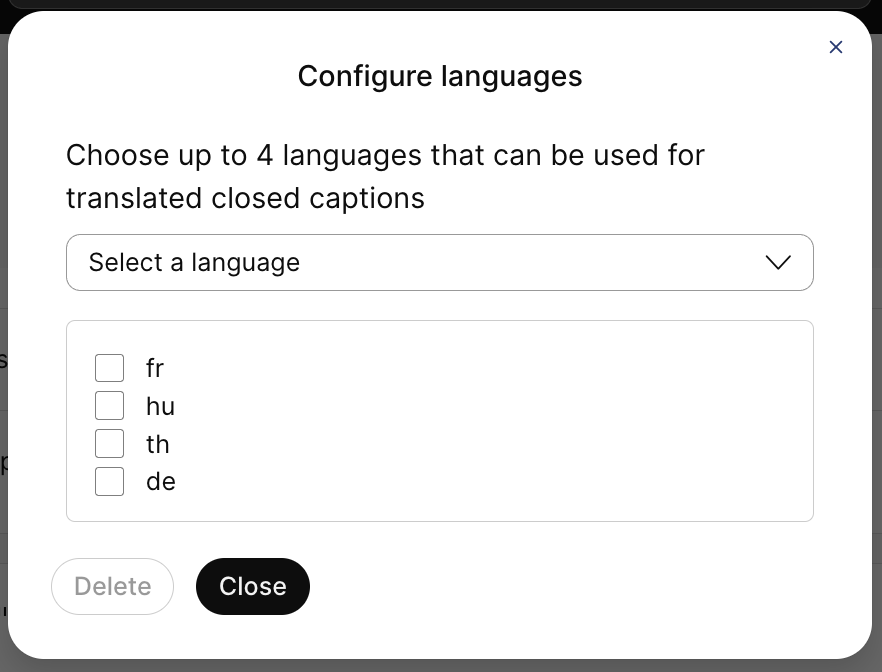 Configure languages