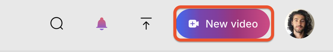 New video button.