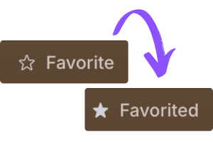 favorite button changing to favorited graphic
